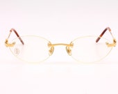 Cartier Yamo vintage eyeglasses made in France 90 39 s - New Old Stock - Full Set Included