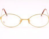 Cartier Saturne vintage eyeglasses made in France 90 39 s - New Old Stock - Full set included