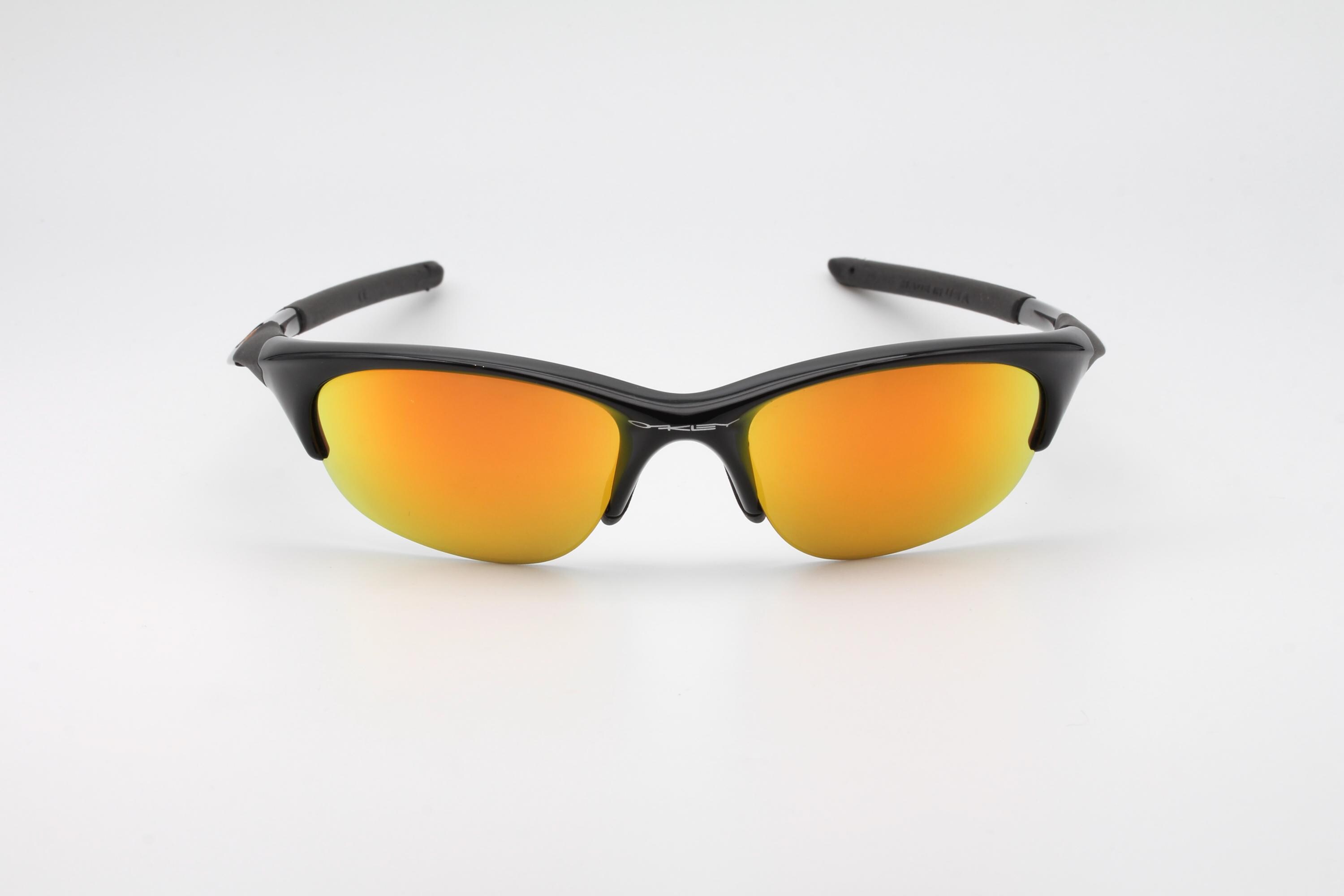 【希少】OAKLEY HALF JACKET 1.0 JetBlack/Fire Oakley Half Jacket Jet Black Fire Lens Vintage Sunglasses Made in