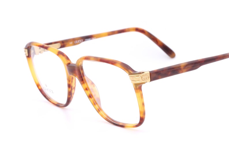 Noble Gucci GG 1117/N vintage eyeglasses / square glasses frames made in Italy in the 80s image 3