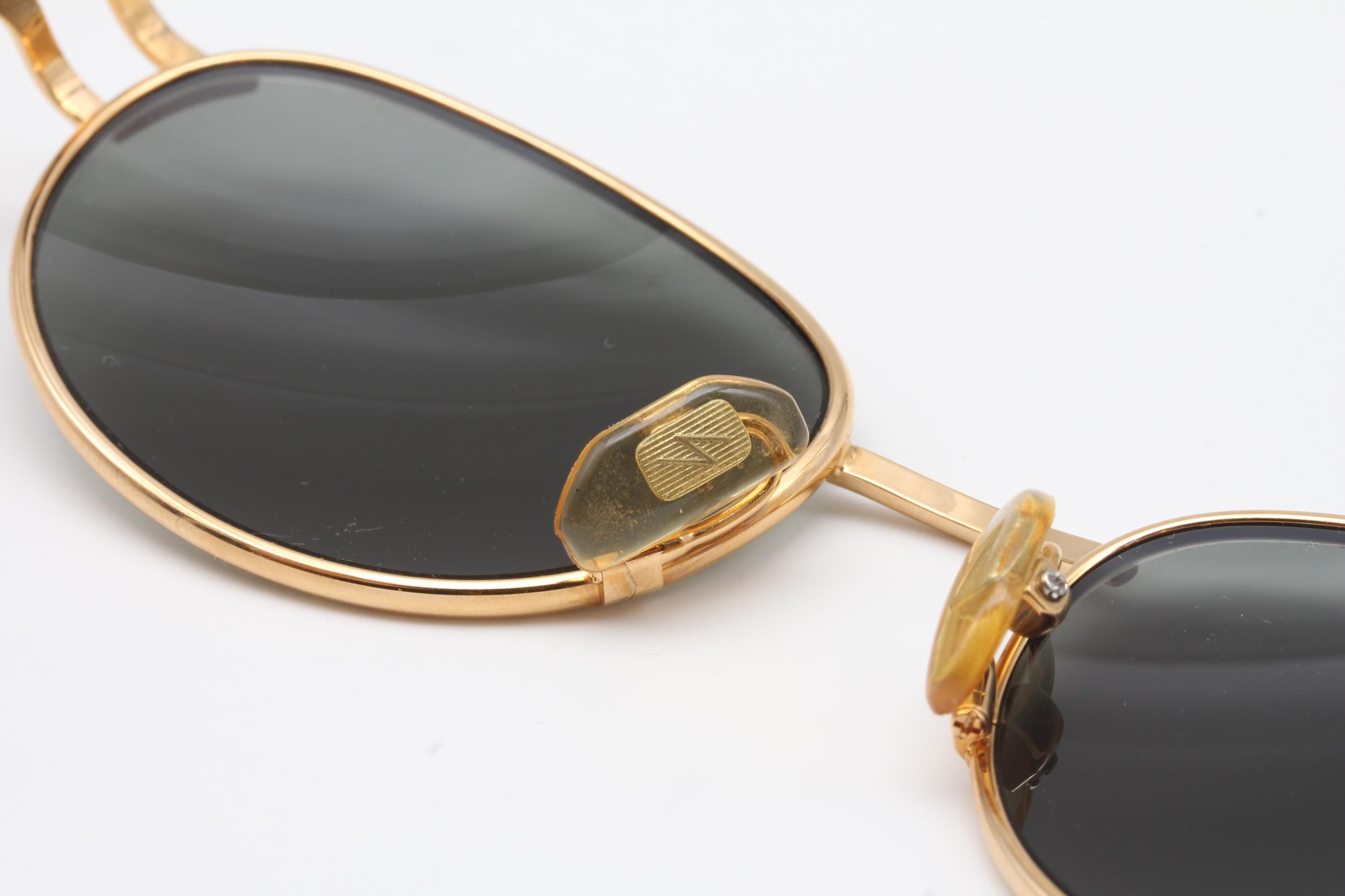 Yohji Yamamoto 52 4201 / Black and Gold Sunglasses / Designer