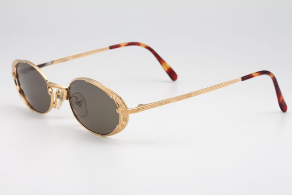 Junior Gaultier 58 4172 Vintage Gold Plated Sunglasses Made in