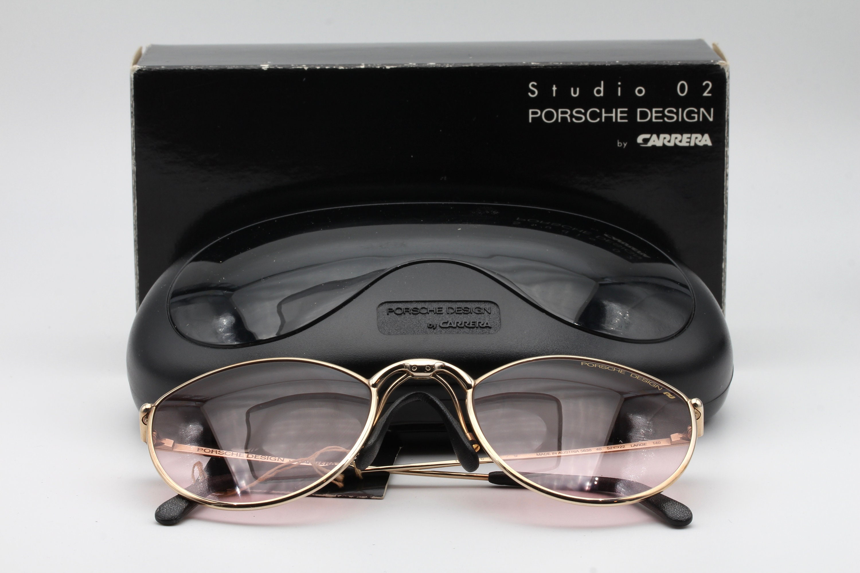 The Ultimate Find: Vintage Porsche Design by Carrera 5638 Porsche Carrera Design Gold Tone 5638 Sunglasses 42 52-22  main image 3