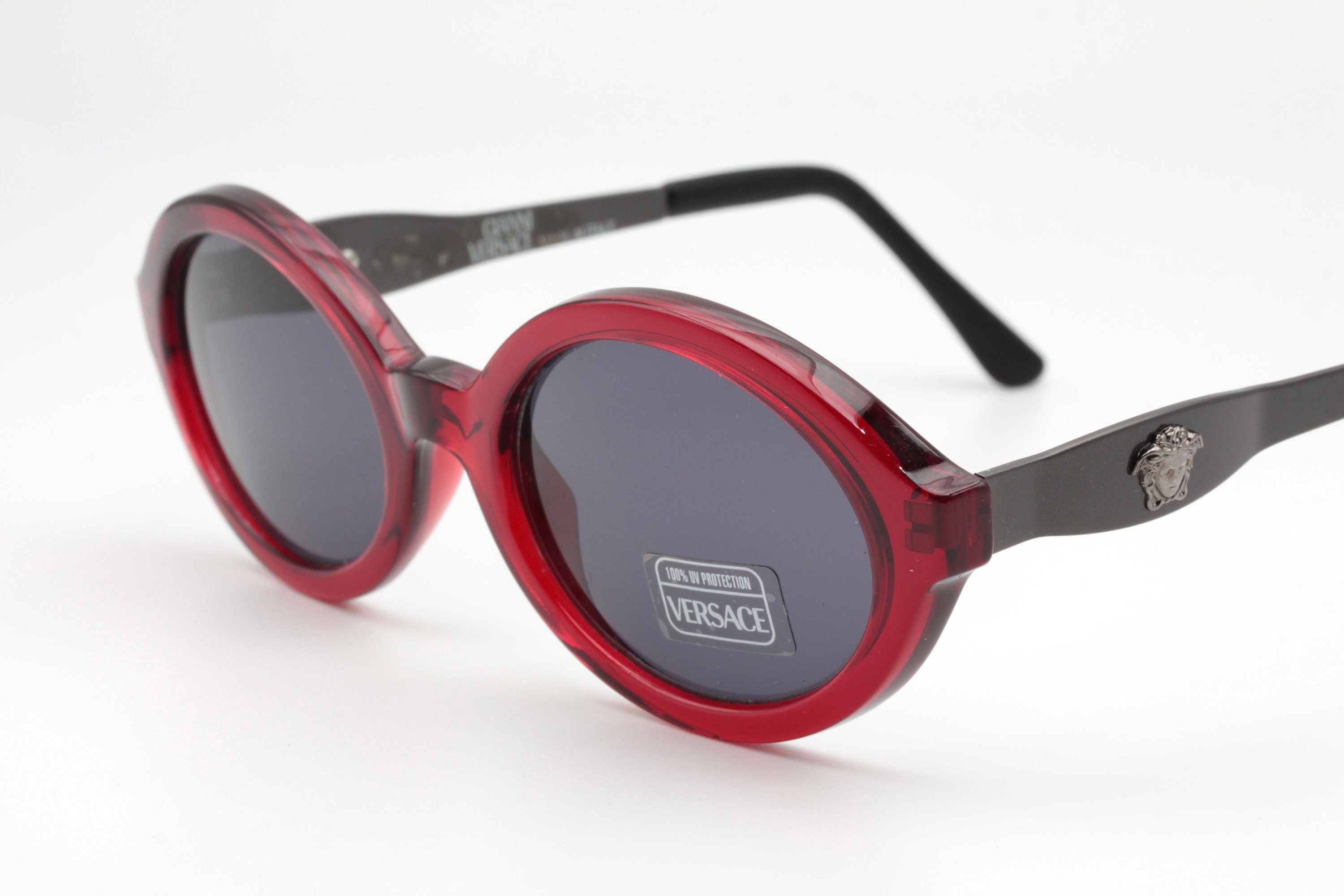 Red Versace Medusa Sunglasses - Etsy