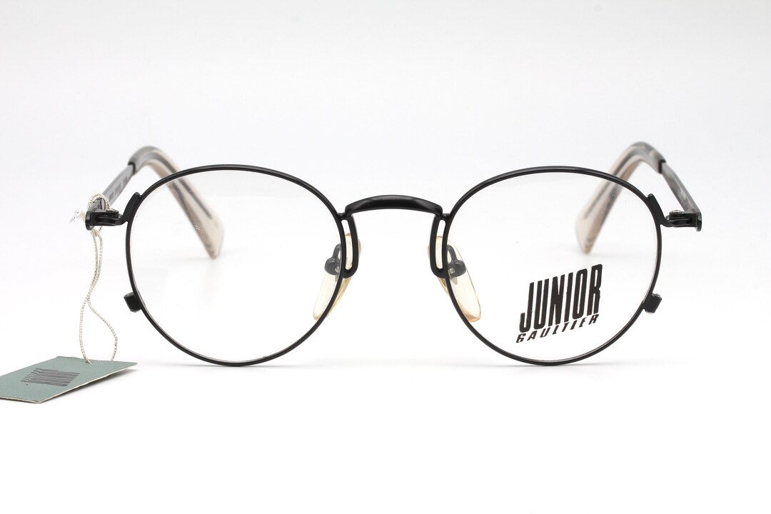 Lot De 5 Lunettes Junior Gaultier - Occasion, Monture Transparente, Style Rond Vintage