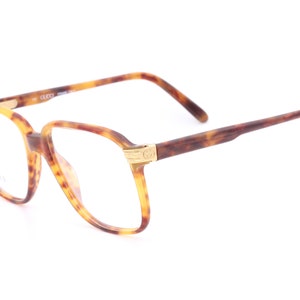 Noble Gucci GG 1117/N vintage eyeglasses / square glasses frames made in Italy in the 80s image 2