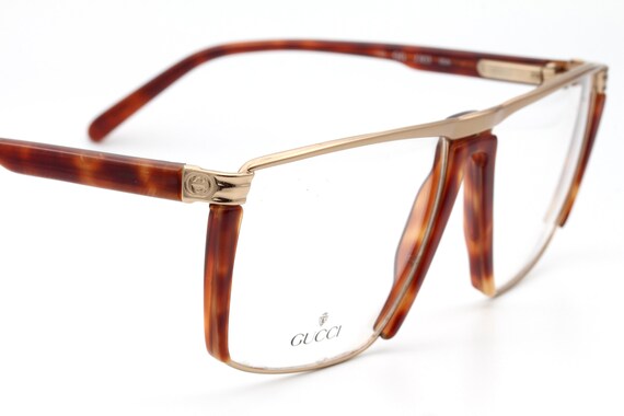 Gucci old glasses made in Italy Gucci GG 1238 Vintage Square Eyeglasses Made in Italy 90 main image 4