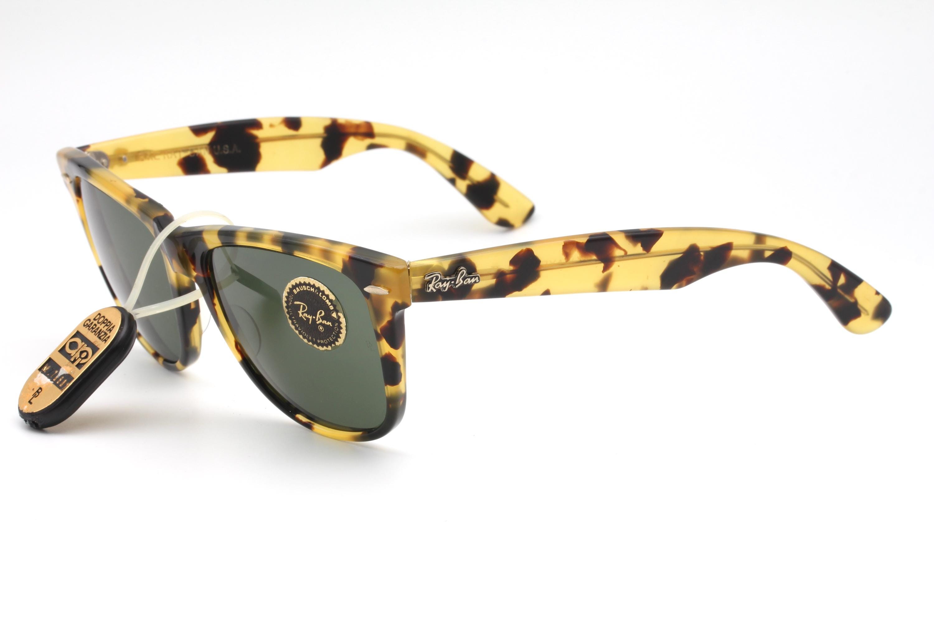 Ray Ban B&L Wayfarer II Vintage Sunglasses Made in USA 80's - New