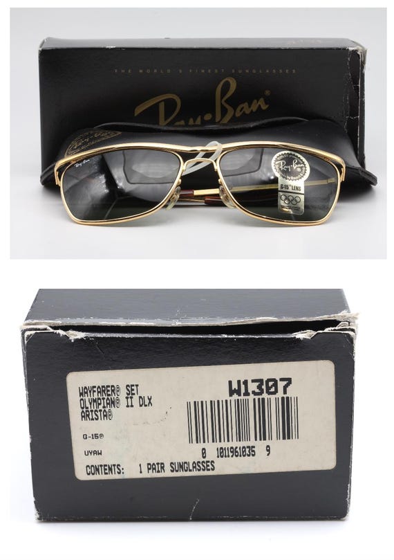 小物 B&L RAY-BAN OLYMPIAN2 DX BLACK Ray Ban Olympian II DLX Vintage Sunglasses Made in the 90's