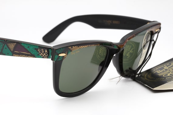 Ray Ban Wayfarer I 36 USC 380 Vintage Sunglasses Made in the