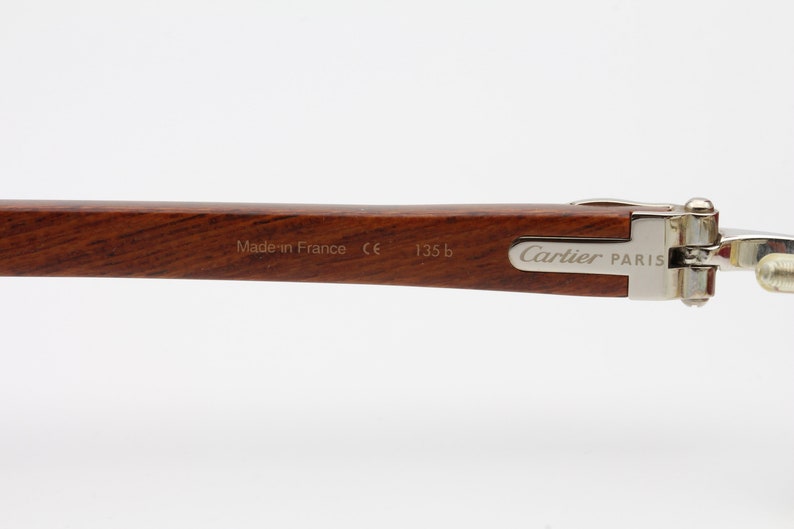 vintage cartier glasses wood