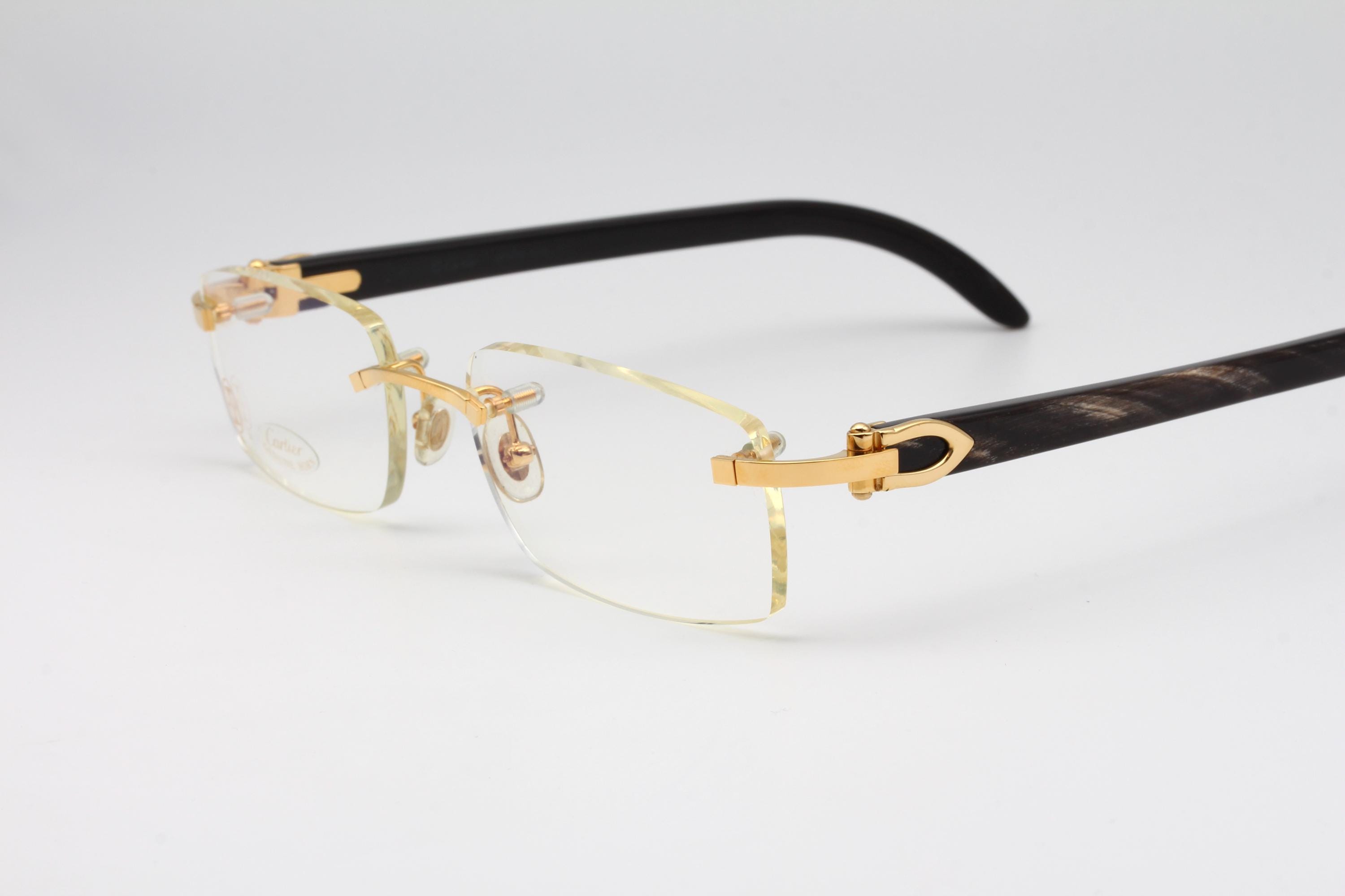 Cartier Arizona Vintage Eyeglasses Genuine Horn Made in France