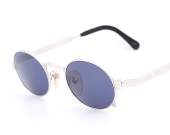 小物 jean paul gaultier oval sunglasses 90's Jean Paul Gaultier 56 1173 Vintage Oval Sunglasses With Silver