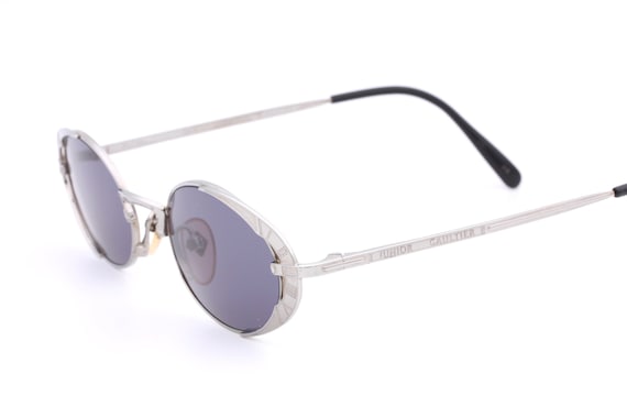 Junior Gaultier 58 4172 Vintage Sunglasses. Silver Tiny Shades