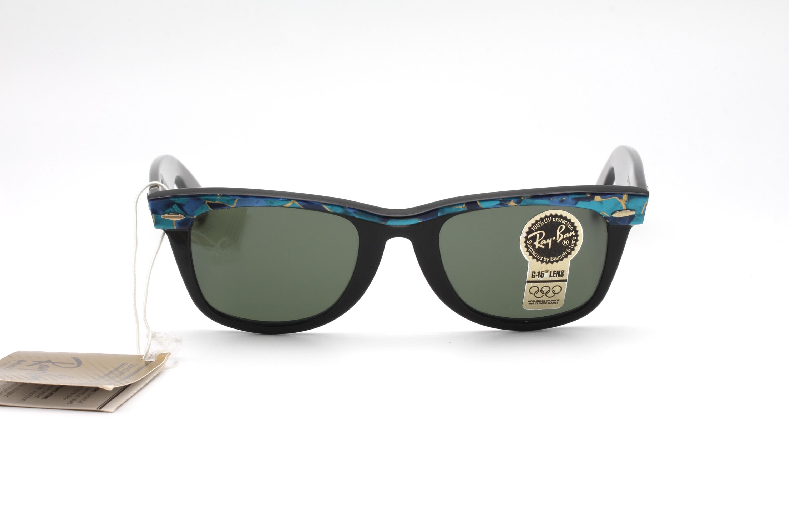 Ray Ban B&L WAYFARER Mosaic Vintage Sunglasses Made in Italy 90's