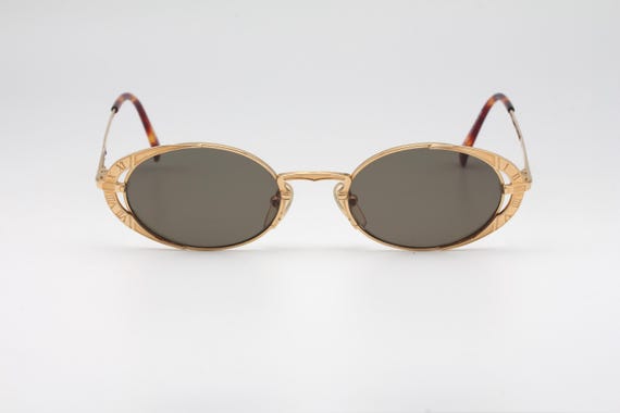 Junior Gaultier 58 4172 vintage gold plated sunglasse… - Gem