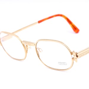 Gerald Genta Gefica 01 vintage eyeglasses / gold plated frames made in the late 80s New Old Stock
