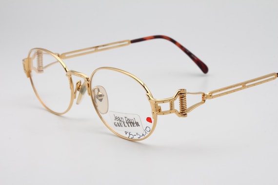 Jean Paul Gaultier ヴィンテージメタルフレーム 55-5109 Jean Paul Gaultier 55-5109 Col 2 22KT Gold Plated Vintage