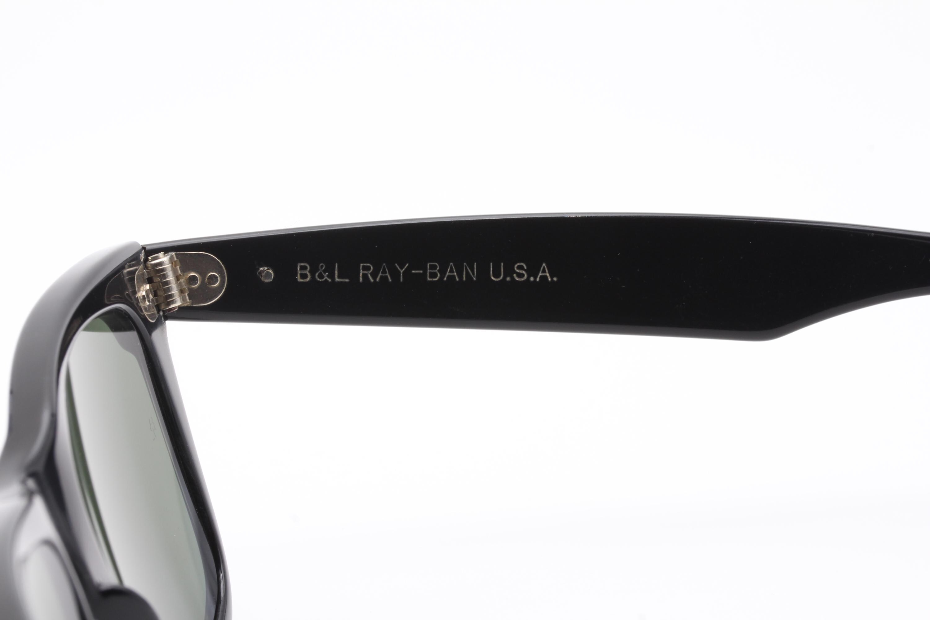 Ray Ban B&L Wayfarer Vintage Sunglasses Made in USA 90's - New Old