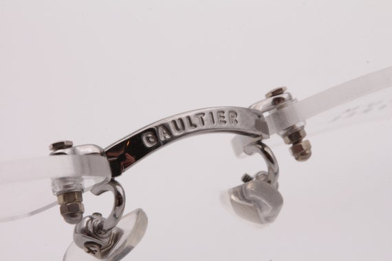 【美品】GAULTIER 55-0063 リムレス メガネフレーム Jean Paul Gaultier 55 0063 Vintage Eyeglasses Made of Japanese