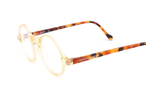 armani round eyeglasses