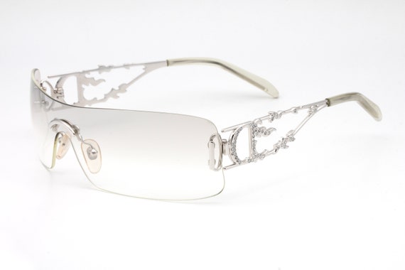 小物 Christian Dior Clear sunglasses Christian Dior Logo Lens Clear Sunglasses | Tokyo Roses Vintage