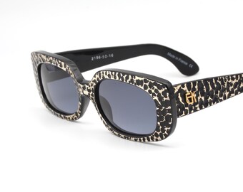 Emmanuelle Khanh Paris Cream Colored Thick Framed Sunglasses, Mod 8080, France Emmanuelle Khanh Paris Cream Colored Thick Framed Sunglasses  main image 4
