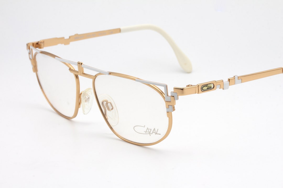 Lunettes Vintage CAZAL Modèle 235 - Neuf Ancien Stock, Or & Gris/rose