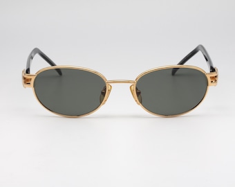 Yohji Yamamoto 52 4201 / Black and Gold Sunglasses / Designer