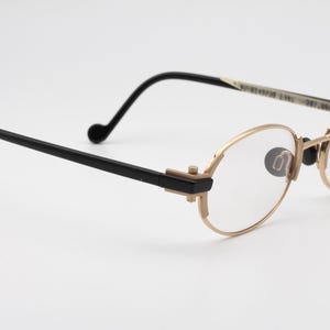 Lunettes Vintage Silhouette 6149/50 - Monture Violet/noir Ovale En Métal/acétate - Occasion