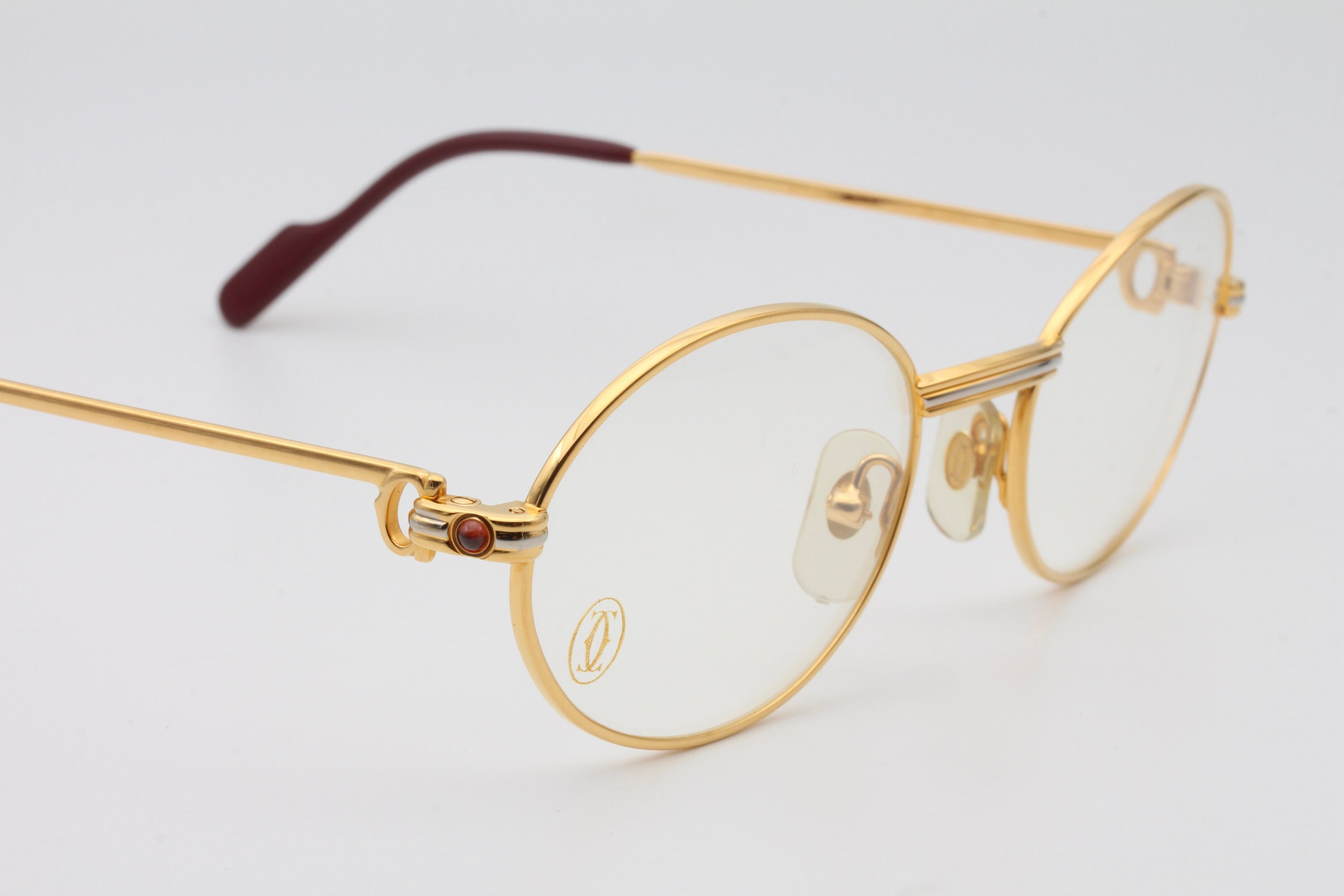 Vintage Eyeglasses Cartier Saint-honoré Serie Limitee Ruby