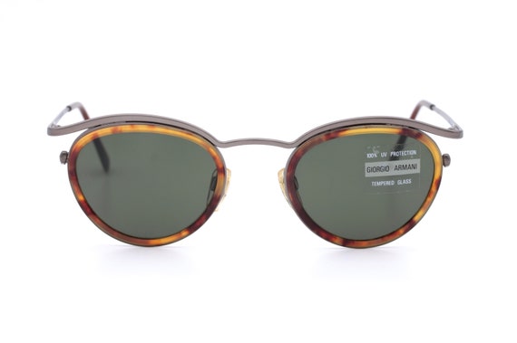 giorgio armani vintage round sunglasses