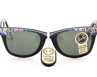 RayBan Sport Wayfarer Los Angeles - call to the games - vintage sunglasses made in USA 90's - New Old Stock
