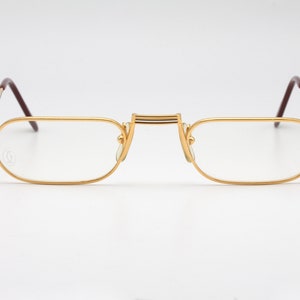 Cartier Demi Lune vintage reading eyeglasses made in France 80s - New Old Stock - Glasses case not included
