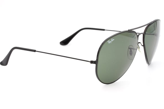 Ray Ban B&L black Aviator 62 14 vintage sunglasse… - image 4