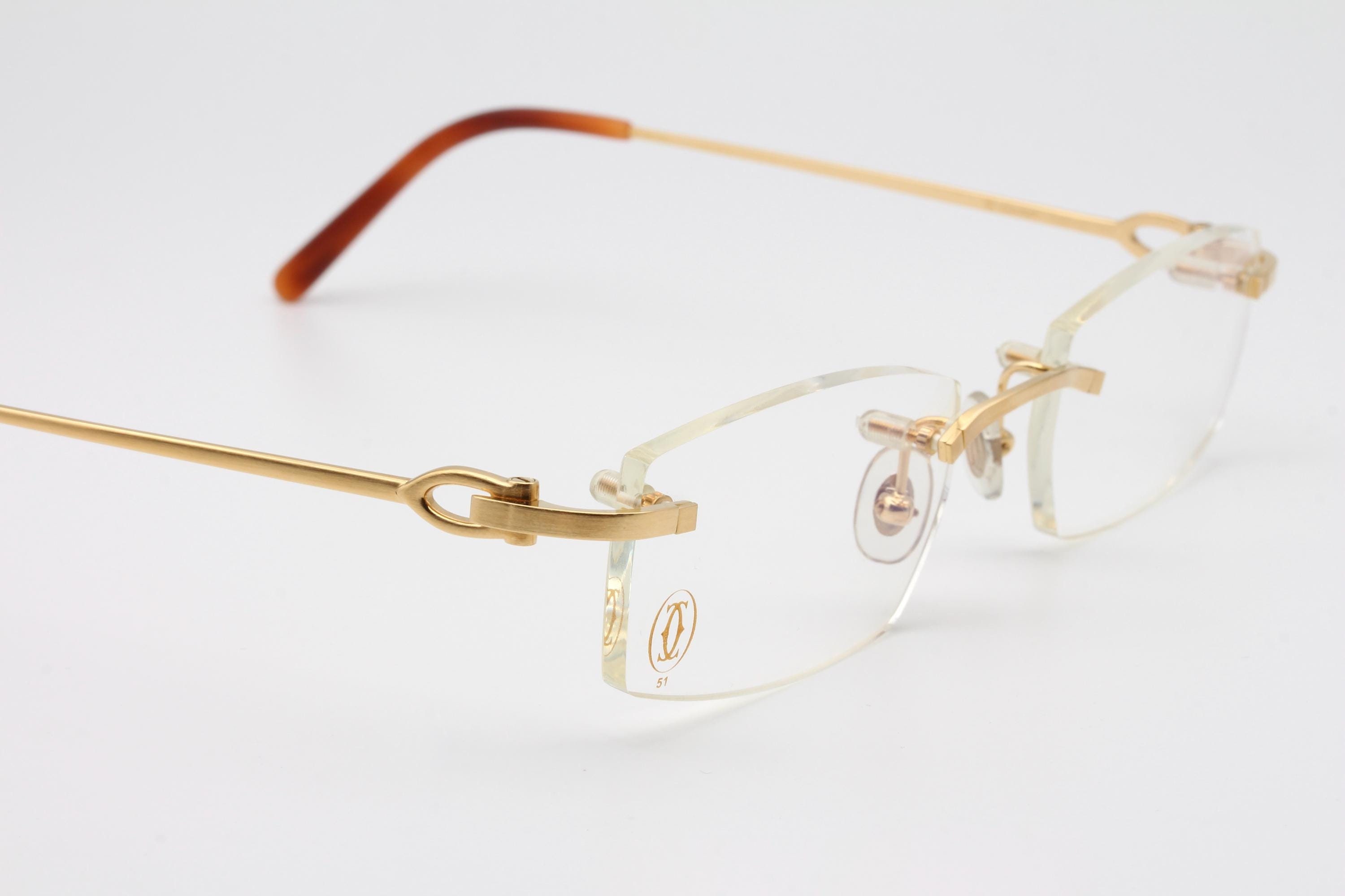 Cartier Bolon vintage eyeglasses made in France 2000's New Old Stock