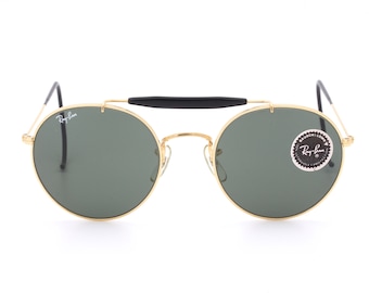 Vintage B&L Ray Ban U.S.A. outdoorsman round sunglasses made in the USA 90's