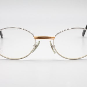 Cartier Saint-Honoré Platine Edition vintage eyeglasses made in France 90's - New Old Stock - Full Set Included