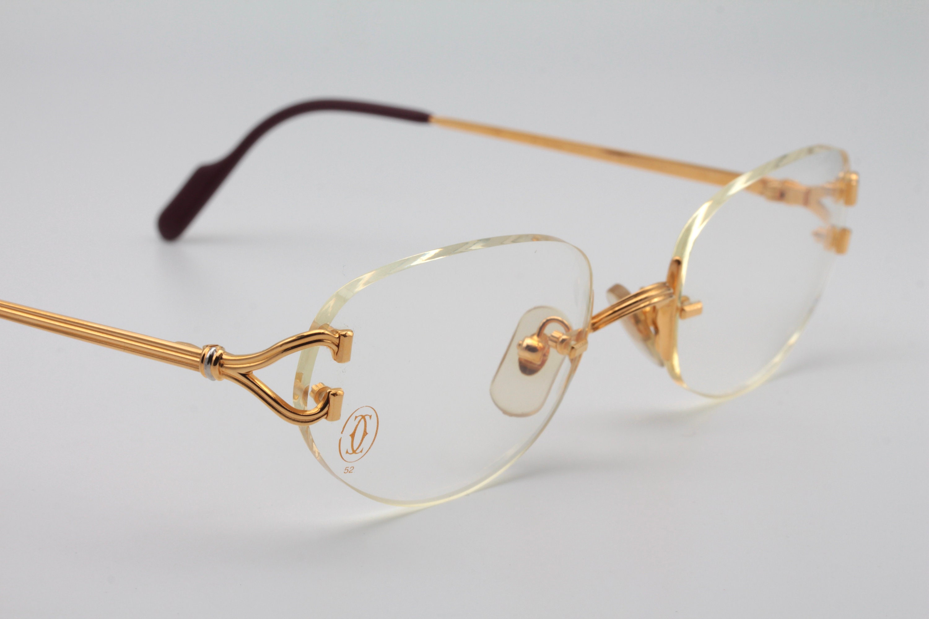 Cartier Portofino Vintage Eyeglasses Made in France 90 s New Old Stock Etsy