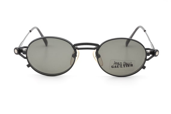 小物 jean paul gaultier glasses code Jean Paul Gaultier 56-7117, Vintage 90s Black Small Hexagon