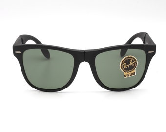 Ray Ban B&L Folding Wayfarer II Vintage Sunglasses Made in France