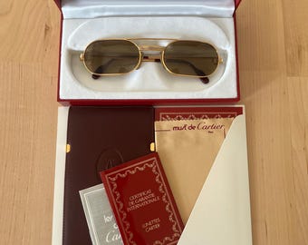 Les Must De Cartier Vintage Sunglasses Made in France 1983 - New
