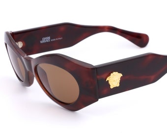Trendy Gianni Versace MOD 414 COL.900 vintage sunglasses made in Italy 90&#39;s New Old Stock