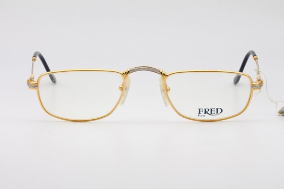 Fred Demi Lune vintage luxury eyeglasses with gol… - image 1