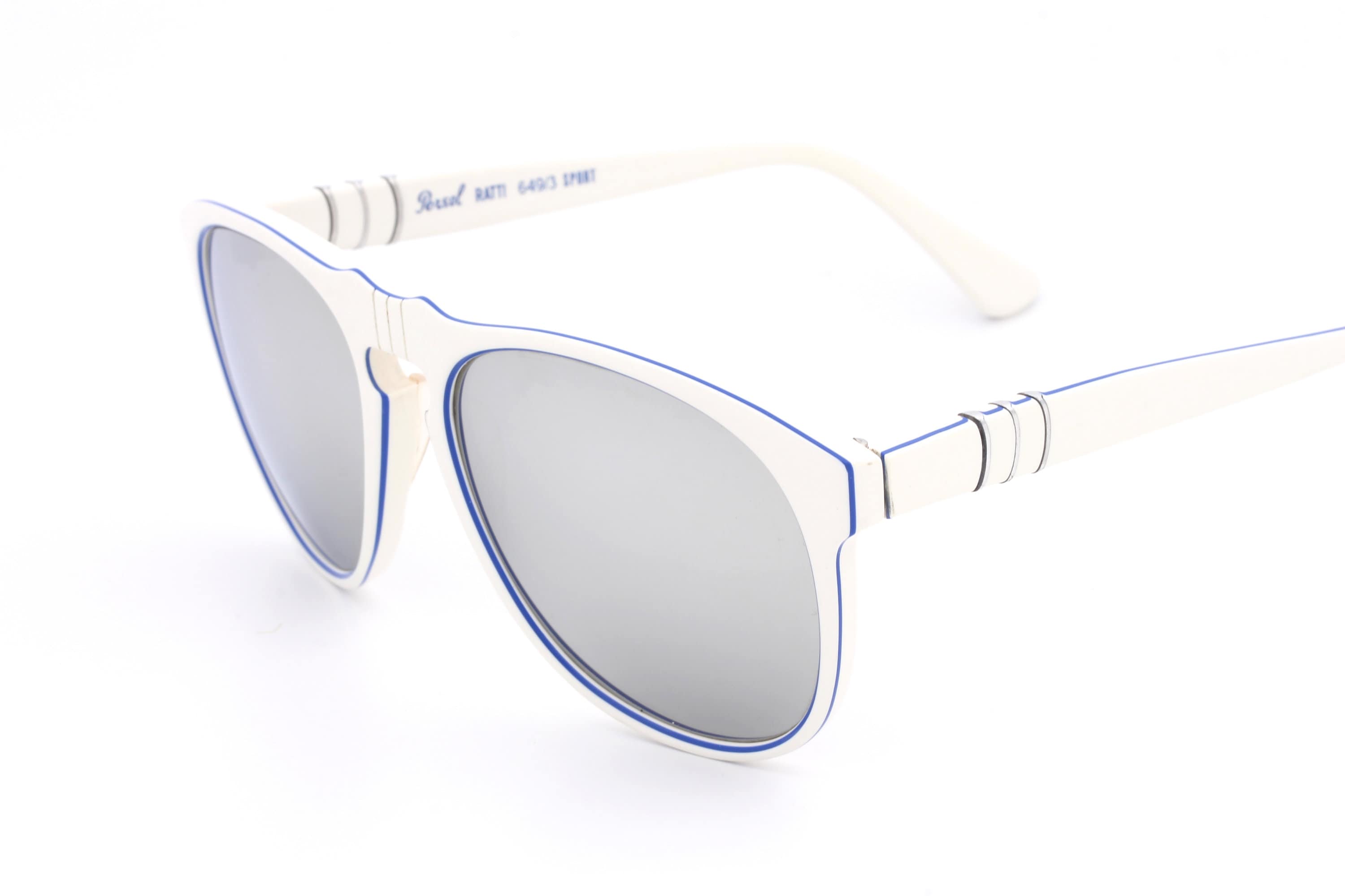 Ultra RARE Persol RATTI 649/3 SPORT White Vintage Sunglasses Ultra RARE Persol RATTI 649/3 SPORT White Vintage Sunglasses