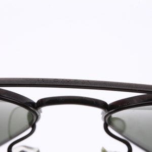 Vintage Ray Ban B&L black aviator sunglasses made on USA 80's - New Old Stock image 5