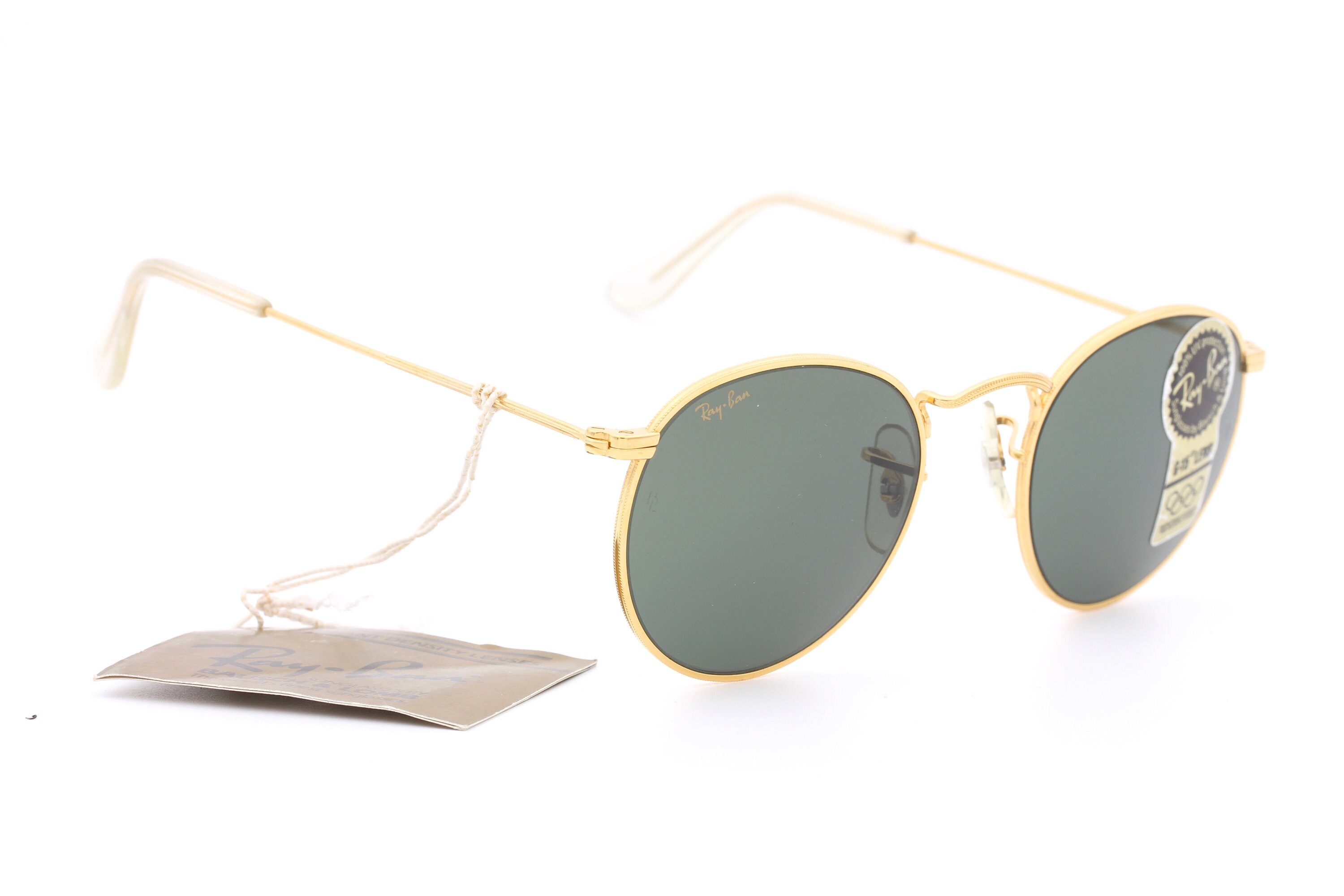 Ray-Ban B&L USA ラウンド サングラス ゴールドフレーム　レイバン レイバン B&L USAラウンドメタル ゴールド ケース付き USA製 90年代