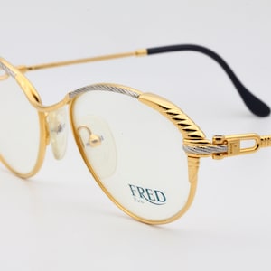 Fred Goelette vintage eyeglasses made in France 90's - new old stock - original case included