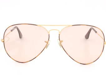 Gafas de sol vintage Ray Ban B&L Metals Aviator Tortuga fabricadas en EE. UU. New Old Stock