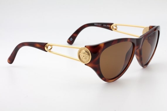 Versace Mod 427 vintage luxury sunglasses / oval … - image 4